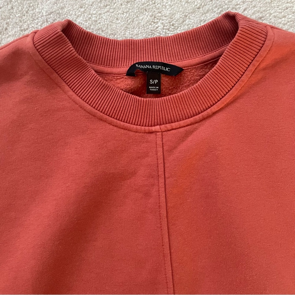 Banana Republic Centre Seam Crewneck Sweatshirt - rust